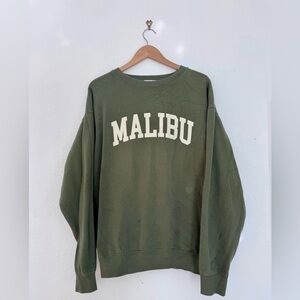 Nati Malibu Olive Green Crewneck Sweatshirt – Size M/L